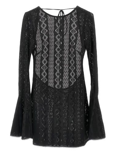 Robe courte en maille ajourée - THE ANDAMANE - Modalova