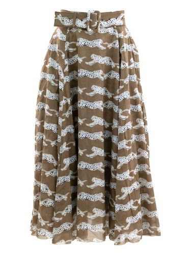 Jupe en coton à coupe mi-longue - Samantha Sung - Modalova