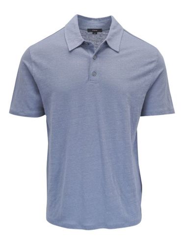 Vince polo en lin - Bleu - Vince - Modalova