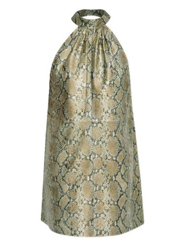 Robe en peau de serpent à dos-nu - Gestuz - Modalova