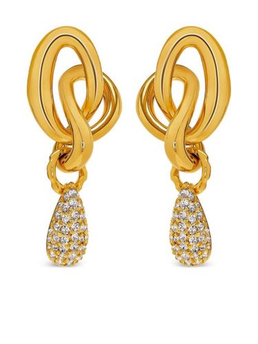 Boucles d'oreilles serties de cristaux - Oscar de la Renta - Modalova