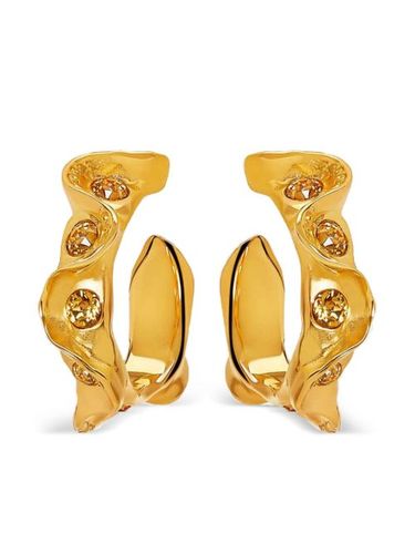 Boucles d'oreilles serties de cristaux - Oscar de la Renta - Modalova