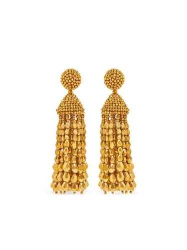 Boucles d'oreilles pendantes à perles - Oscar de la Renta - Modalova