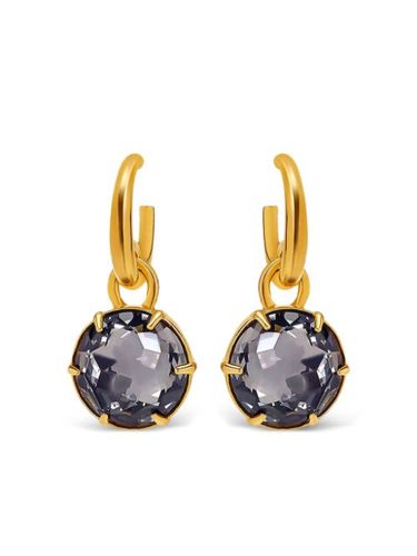 Boucles d'oreilles serties de cristaux - Oscar de la Renta - Modalova