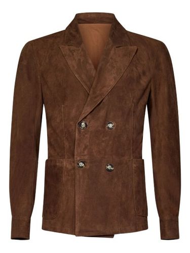 Blazer en daim - FRANZESE COLLECTION - Modalova