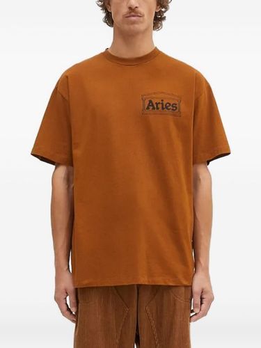 T-shirt à plaque logo - Aries - Modalova