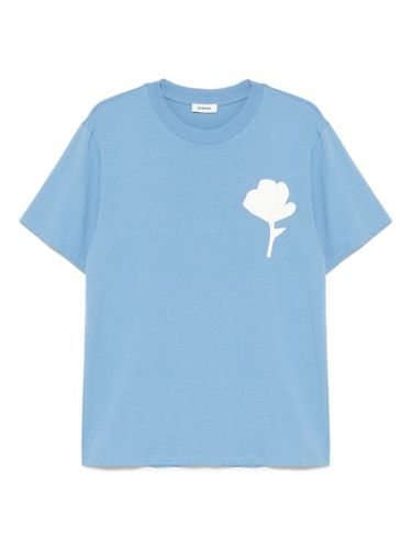 SANDRO t-shirt en coton - Bleu - SANDRO - Modalova