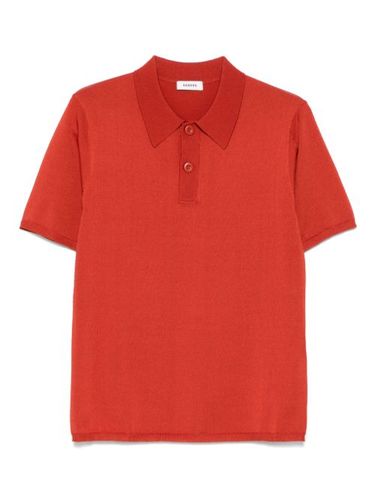 SANDRO polo en maille fine - Orange - SANDRO - Modalova