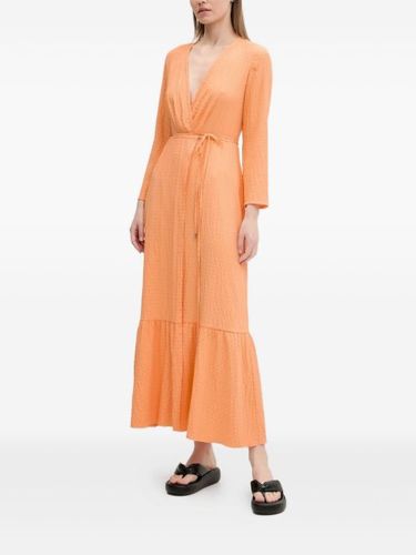 Robe portefeuille à coupe mi-longue - HUGO - Modalova