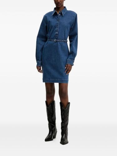 Robe-chemise en jean à taille ceinturée - HUGO - Modalova