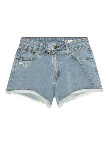 Short en jean à bords francs - AAPE BY *A BATHING APE® - Modalova