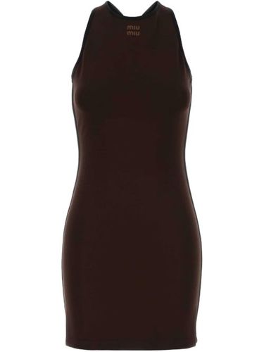 Robe courte à dos-nu - Miu Miu - Modalova