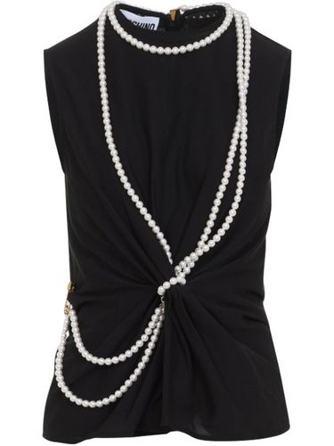 Haut à détails de perles - Moschino - Modalova