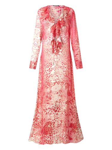 Robe mi-longue à imprimé Jaguar - Roberto Cavalli - Modalova