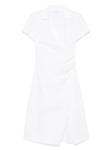 Robe mi-longue à encolure torsadée - Patrizia Pepe - Modalova