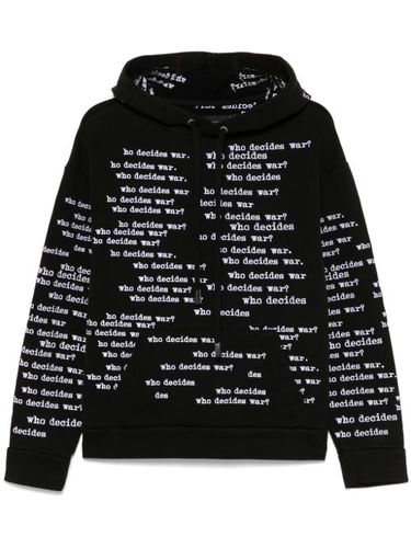 Hoodie à logo brodé - Who Decides War - Modalova