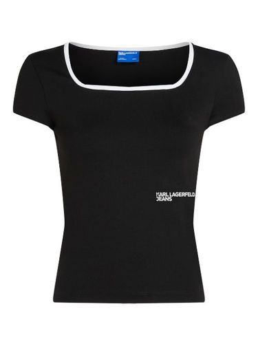 T-shirt Milano à bords passepoilés - Karl Lagerfeld Jeans - Modalova