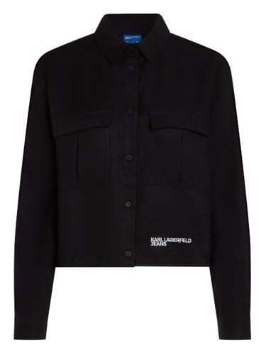 Blouse évasée à lien d eresserrage - Karl Lagerfeld Jeans - Modalova