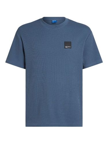 T-shirt en maille gauffrée - Karl Lagerfeld Jeans - Modalova