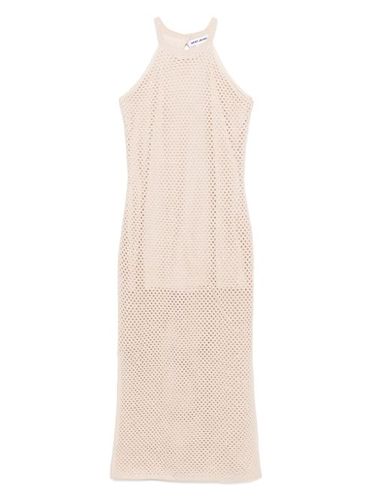 Robe en maille ajourée à coupe longue - DKNY - Modalova