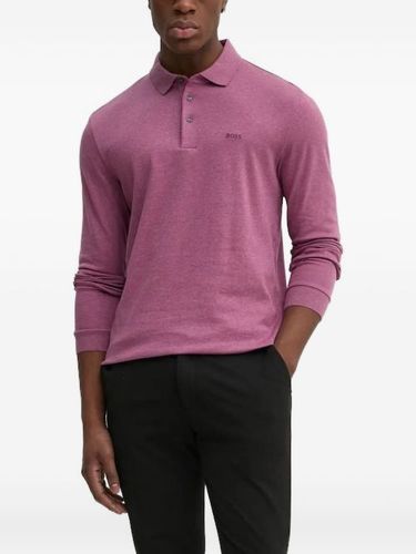 BOSS polo à manches longues - Rose - BOSS - Modalova