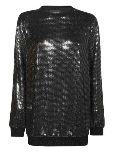 Robe courte à ornements strassés - John Richmond - Modalova