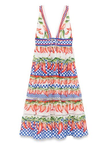 Robe Ainika à coupe mi-longue - FARM Rio - Modalova