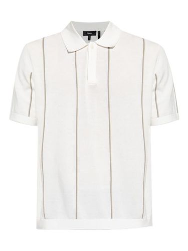 Theory polo à rayures - Blanc - Theory - Modalova