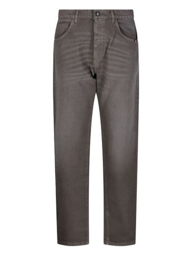 AMISH jean à patch logo - Gris - AMISH - Modalova