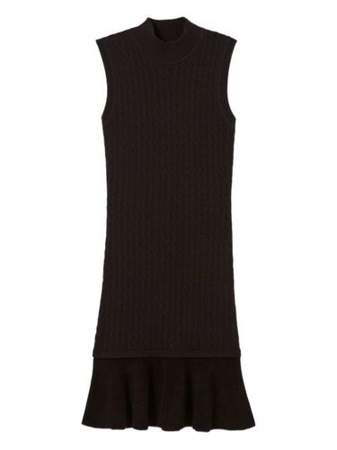 Robe évasée en maille torsadée - Claudie Pierlot - Modalova