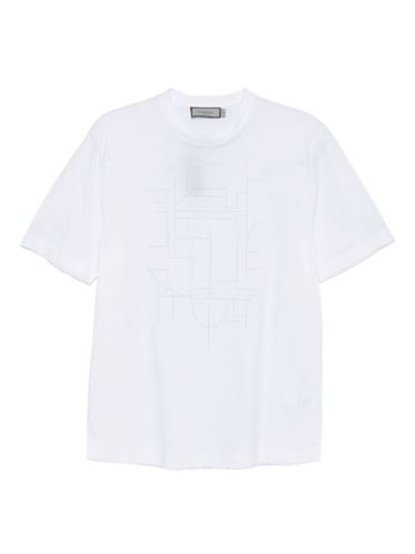 T-shirt à imprimé géométrique - Canali - Modalova