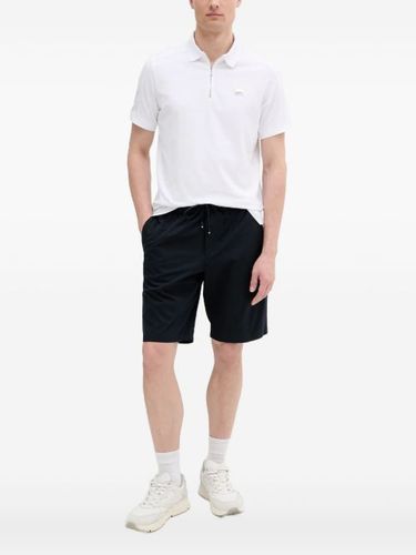 Polo zippé à patch logo - Karl Lagerfeld - Modalova