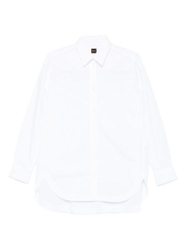 Chemise en coton à ourlet incurvé - BOSS - Modalova