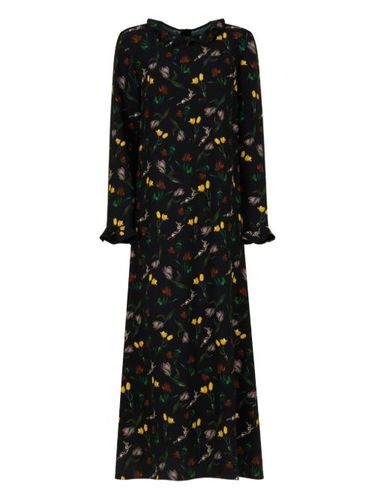 Marni robe longue à fleurs - Noir - Marni - Modalova