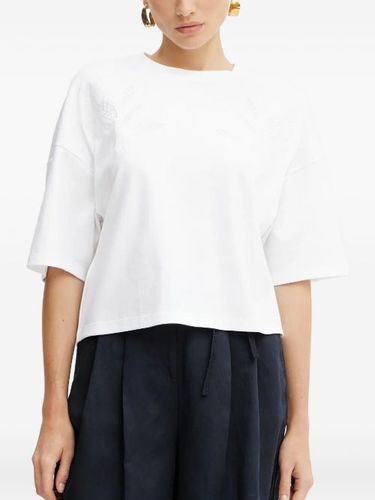 T-shirt ample à broderies - BOSS - Modalova