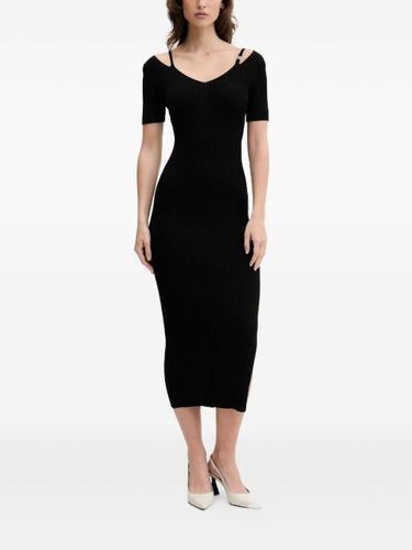 Robe mi-longue à découpes - HUGO - Modalova