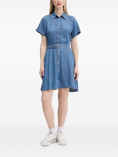 Robe-chemise en jean à taille ceinturée - HUGO - Modalova