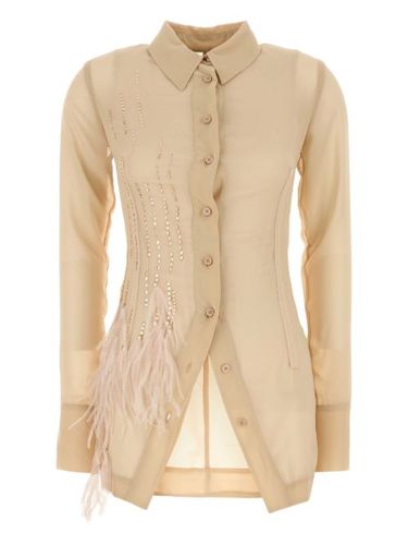 Chemise à ornements en cristal - The Attico - Modalova
