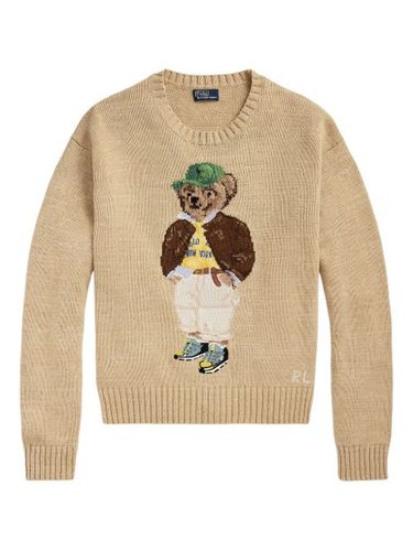 Pull en maille intarsia à motif Polo Bear - Polo Ralph Lauren - Modalova