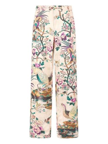 Jean à fleurs - Roberto Cavalli - Modalova