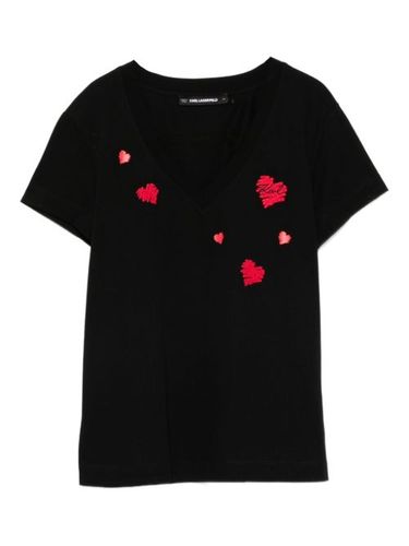 T-shirt à motif cœur - Karl Lagerfeld - Modalova