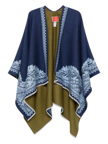 Poncho frangé à motif cachemire - La DoubleJ - Modalova