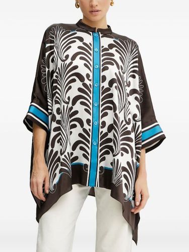 Haut boutonné à imprimé végétal - LUISA SPAGNOLI - Modalova