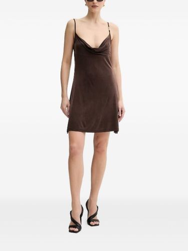 Robe courte à col bénitier - Versace Jeans Couture - Modalova