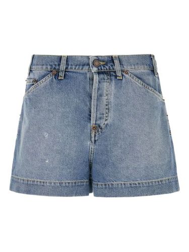 Short en jean à boutonnière - Moschino - Modalova