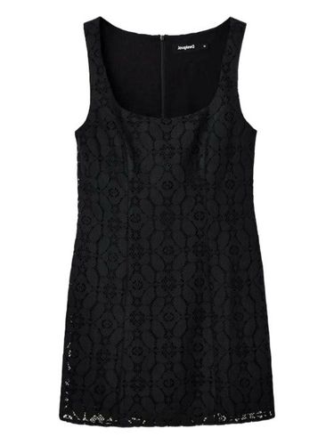 Robe courte à fleurs en dentelle - Desigual - Modalova