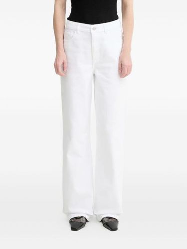 Gestuz jean à patch logo - Blanc - Gestuz - Modalova