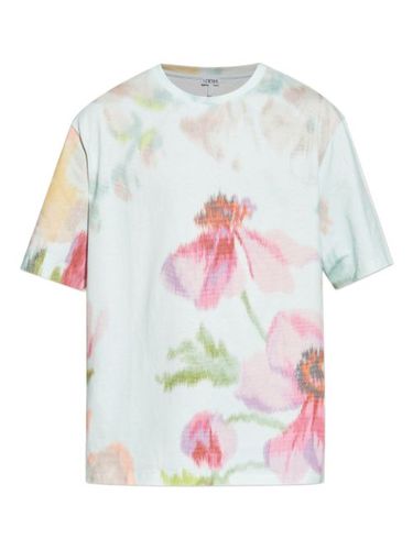 T-shirt en coton à fleurs - LOEWE - Modalova