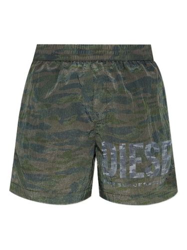 Short de bain à imprimé camouflage - Diesel - Modalova