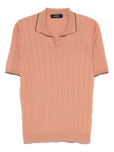 T-shirt nervuré à col polo - Gran Sasso - Modalova